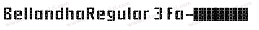 BellandhaRegular 3 fa字体转换